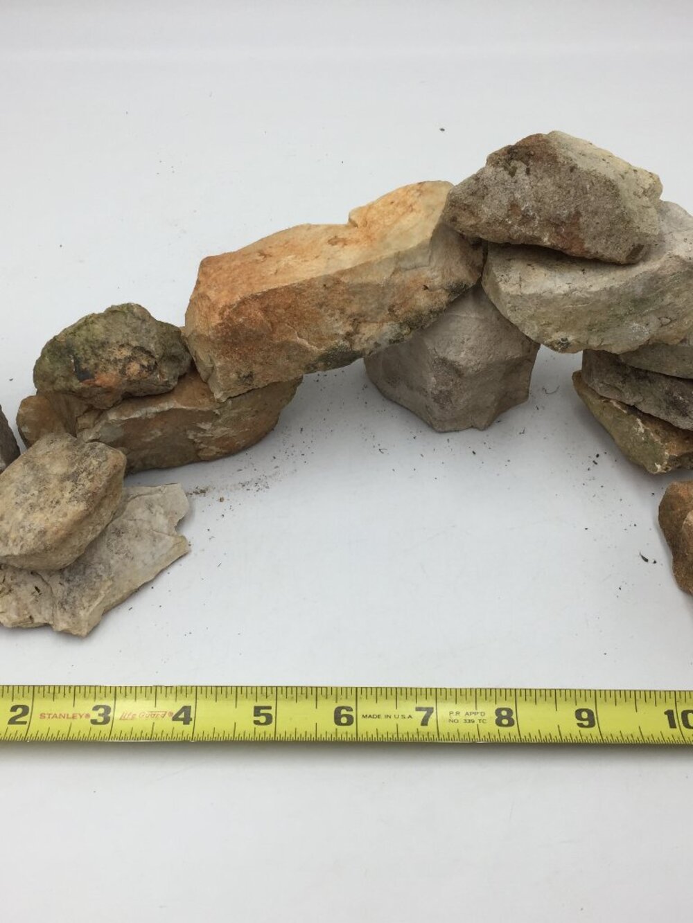 10 NATURAL REAL ROCK STONE BRIDGE REPTILE BASKING AQUARIUM PETS,OZARK MTNS,S6
